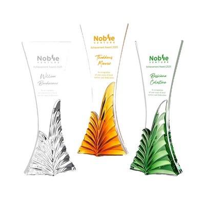 Elegant Crystal Trophy Award