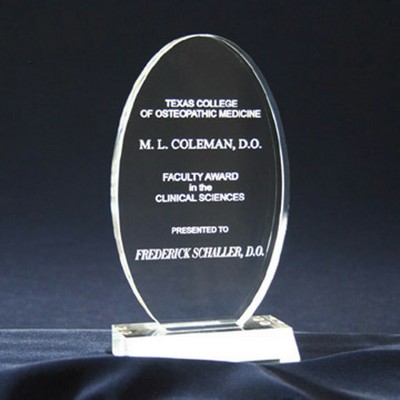 Oval Award w/Base (4 1/2"x7 3/4")