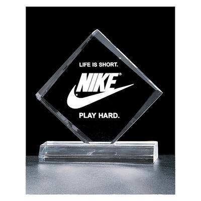 Clear Diamond Acrylic Award (5"x 5 7/8")