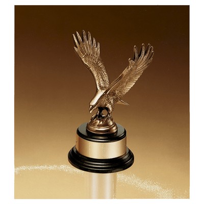 Antique Eagle Casting on a Piano Finish Base