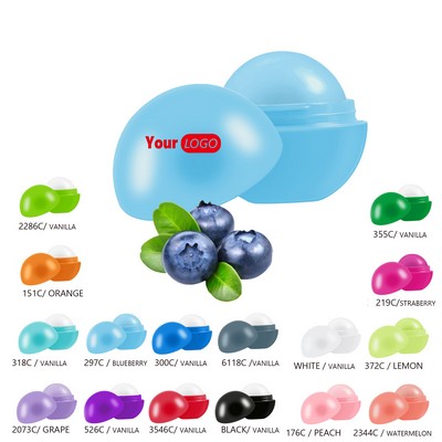 A variety of scented lip balms