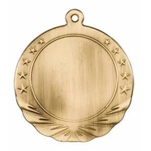 Medal, "Insert Holder" Star/Banner Design - 2-3/4" Dia