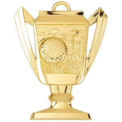 Golf, Trophy Shaped, Medal - 2-3/4"