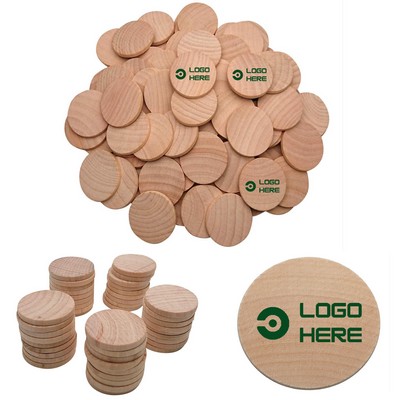 Round Wood Coins