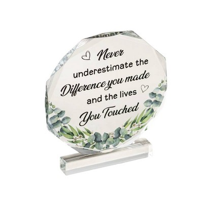 Octagon Acrylic Transparent Award