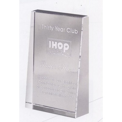 Small Vertical Baldwin Optical Crystal Award