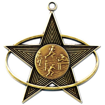 Stock All-Star 3' Medal-Track & Field Female