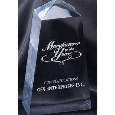 Clear Acrylic Obelisk Award (4"x7")