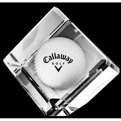 Standing Crystal Cube 3D Golf Ball
