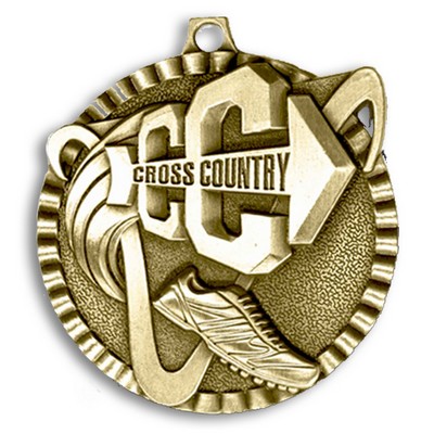 Cross Country Stock Medal (2")