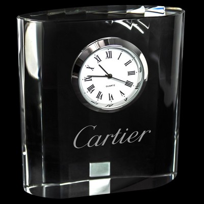 Mini Designer Crystal Clock Rectangle