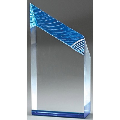 Glacier Tower Award, Blue, 6"H