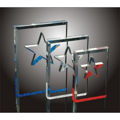 Lucky Star Acrylic Award, 7" H