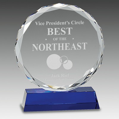 Facet Crystal on Pedestal Base