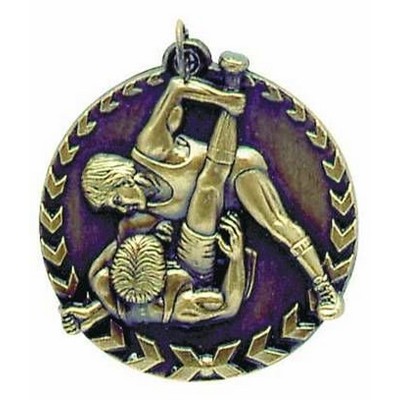Medal, "Wrestling" - 1-3/4" Millennium STM