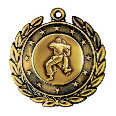 Stock Stars Wreath 2" Medal- Judo