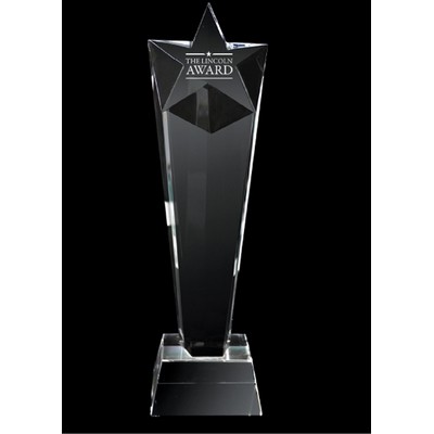 Tall Star Crystal Trophy