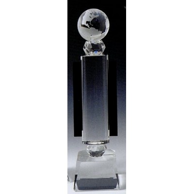 Crystal Globe Award (12½"x3¾")
