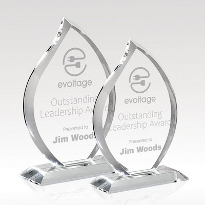 Flare Crystal Award 11" H