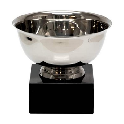 6" Silver Plated Revere Bowl on Marble Base