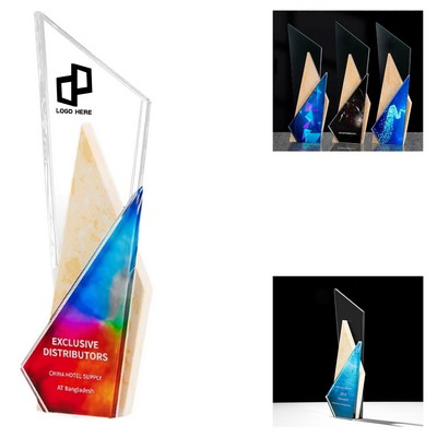 Crystal Marble Trophy