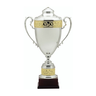 Silver w/Gold Accent Trophy Cup (25½")