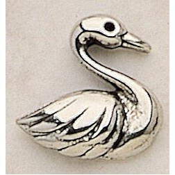 Swan Marken Design Cast Lapel Pin (Up to 1")