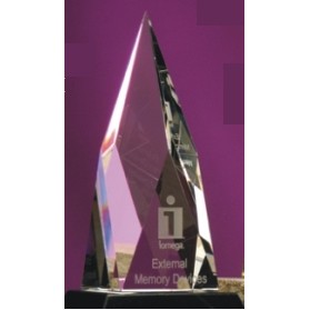 8" Optical Crystal Peak Award