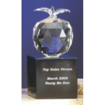3" Crystal Apple Award