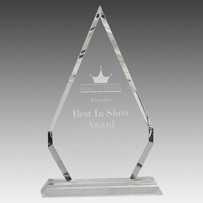 Crystal Diamond on Pedestal Base