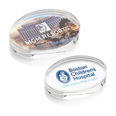 Logan Oval VividPrint™ Paperweight