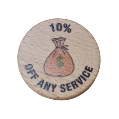 Wooden Token Coin