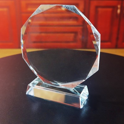 Commemorative Crystal Trophy
