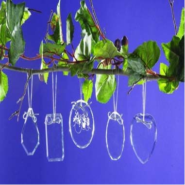 Optic Crystal Holiday Ornaments