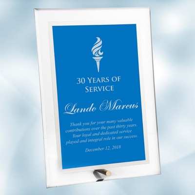 Acrylic Blue Complex Plaque (S)