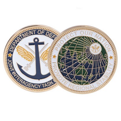 3" Challenge Coin - Zinc (4 Colors on Both Sides)