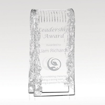 9" Glass Award - Arched Reflections