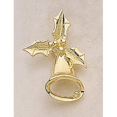 Bell w/ Holly Marken Design Cast Lapel Pin (Up to 1 1/2")
