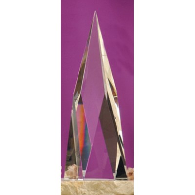 10" Optical Crystal Peak Award