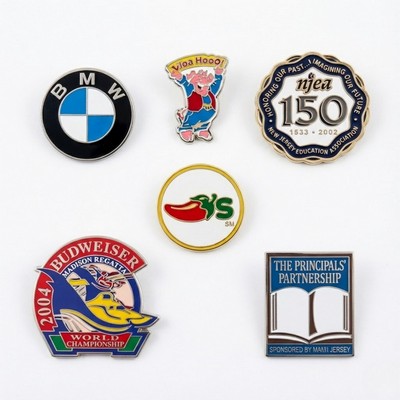 1" Die Struck Hard Enamel Lapel Pin