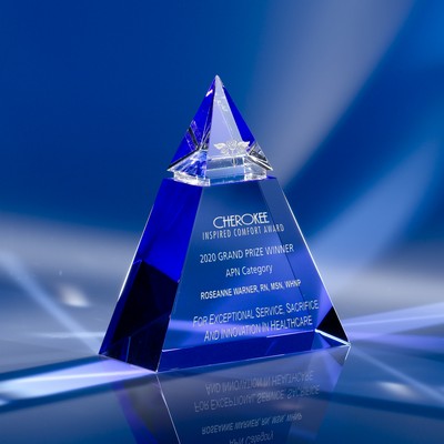 The Hierarchy Crystal Award 5"H