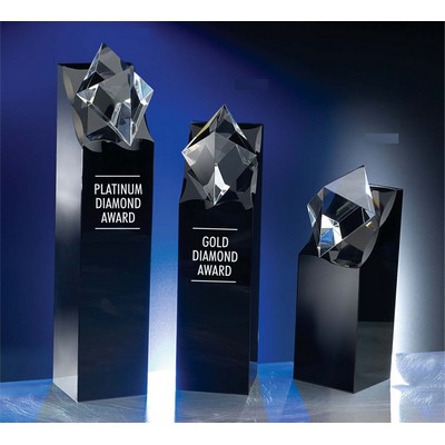 Diamond in the Rough Optic Crystal Award (2-3/8"x 11")