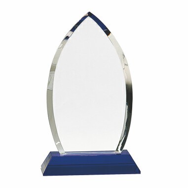 Ellegance Crystal Award with Blue Crystal Base