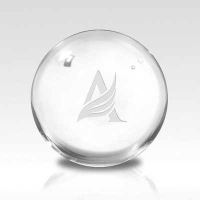 Glistening Crystal Ball Award 4"