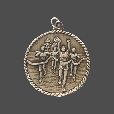 Bronze Cross Country High Relief Medal (2")