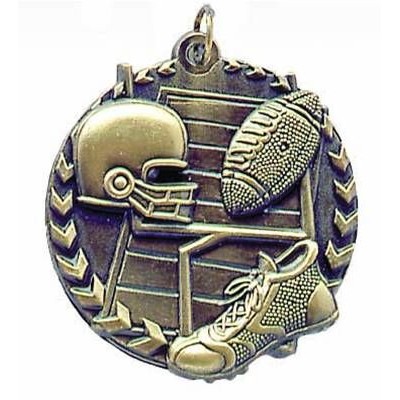 Medal, "Football" - 1-3/4" Millennium STM
