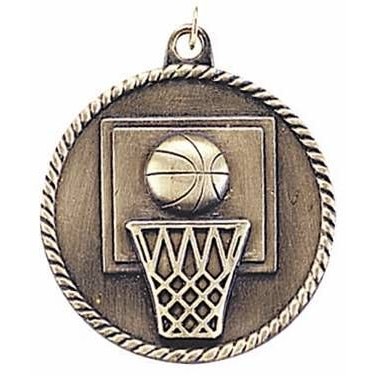 Medals, "Basketball" - 2" High Relief
