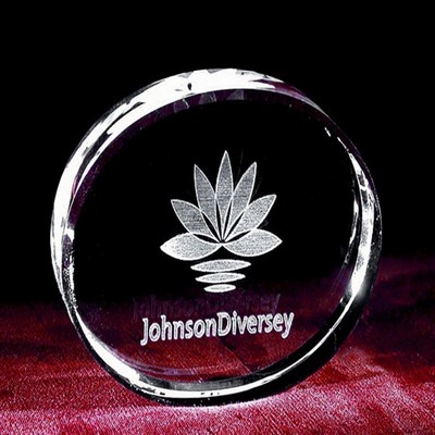 Custom 3D Images in Crystal Lunar Eclipse Award (3 1/8" Diameter)