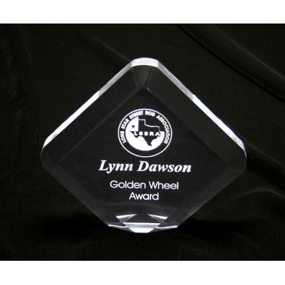 Beveled Diamond Award w/Rounded Points (7")