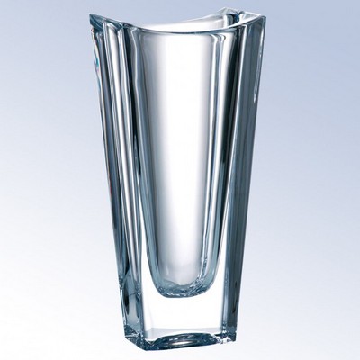Vistara Crystal Vase, 10"H
